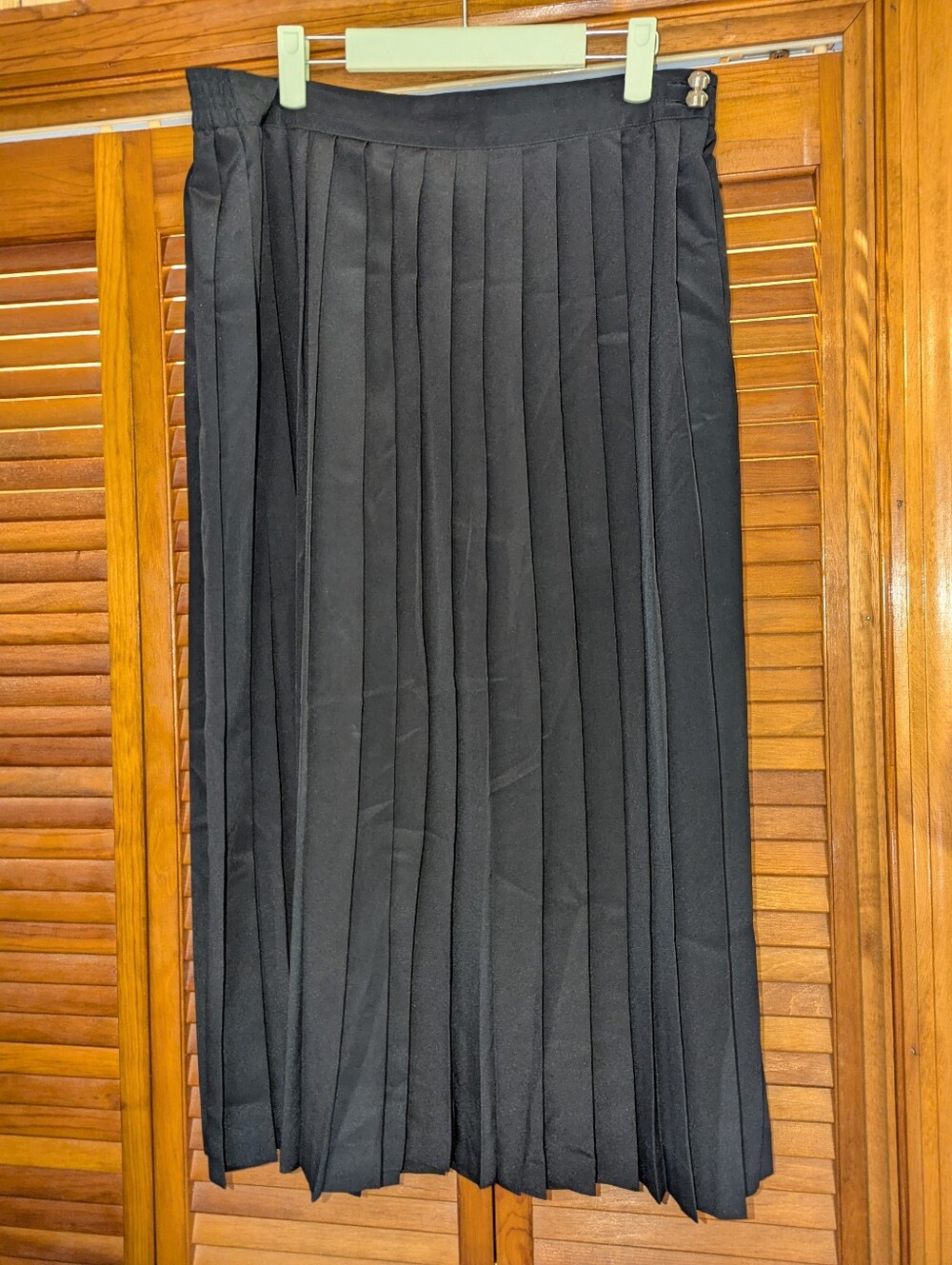 Vintage Black Pleated Skirt